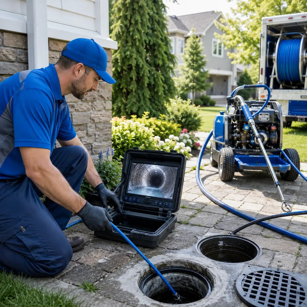 Outdoor drain cleaning professionals serving Waterville, VT